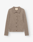 Ines Polo Cardigan - Mocha