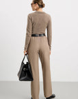 Ines Polo Cardigan - Mocha