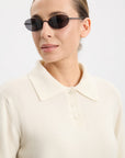 Petrea Knit Polo - Cream